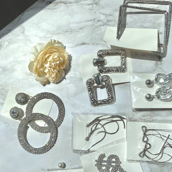 Lot - Mix Round Square Jewelry Earrings Ear Stud Ear Mix For Women's - Picture 5 of 8